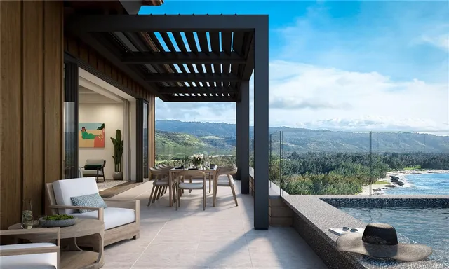 a living room with furniture tv and a large window