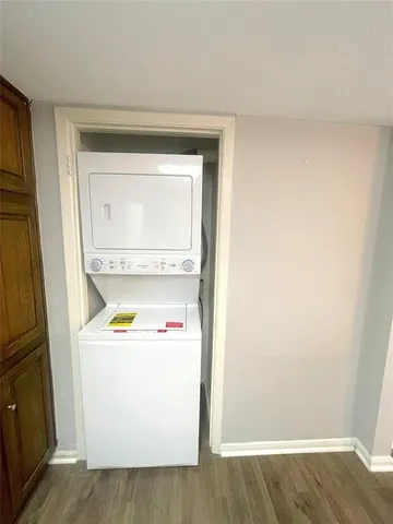 a utility room with washer and dryer