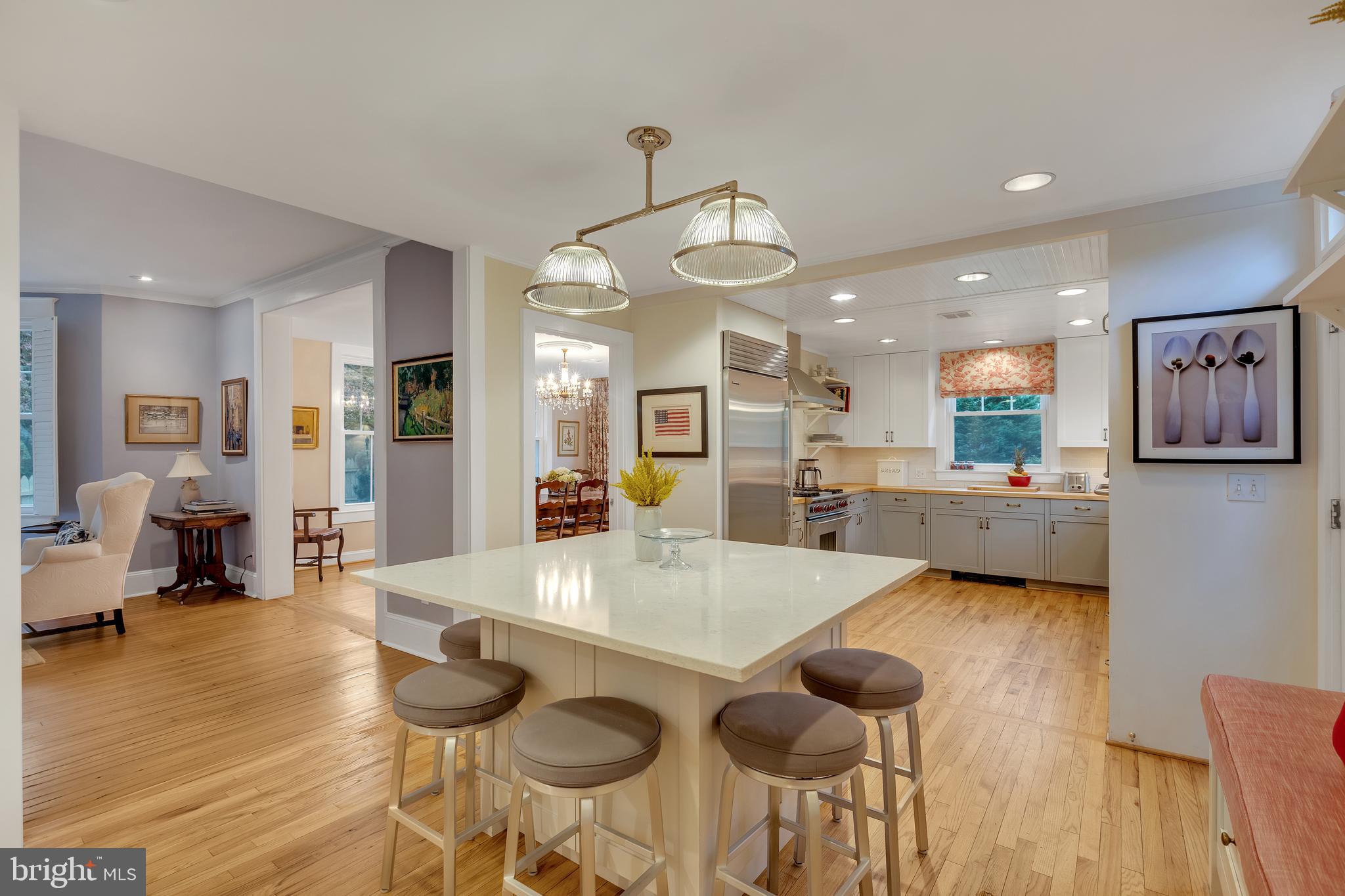 7506 Brookville Road Chevy Chase, MD 20815 - Photo 17 of 49 Open Kitchen with island that seats 6