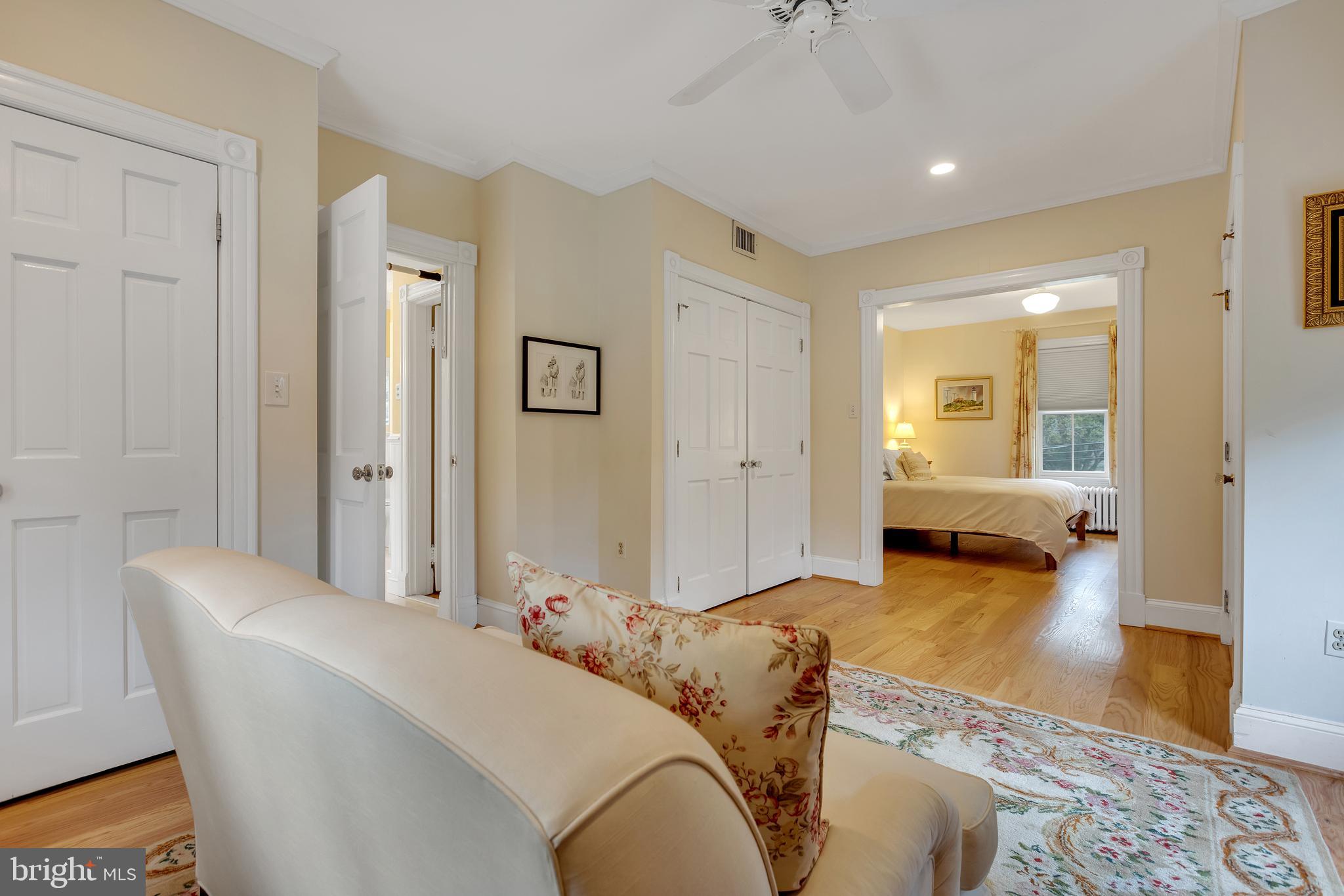 7506 Brookville Road Chevy Chase, MD 20815 - Photo 27 of 49 Master sitting room with 3 closets