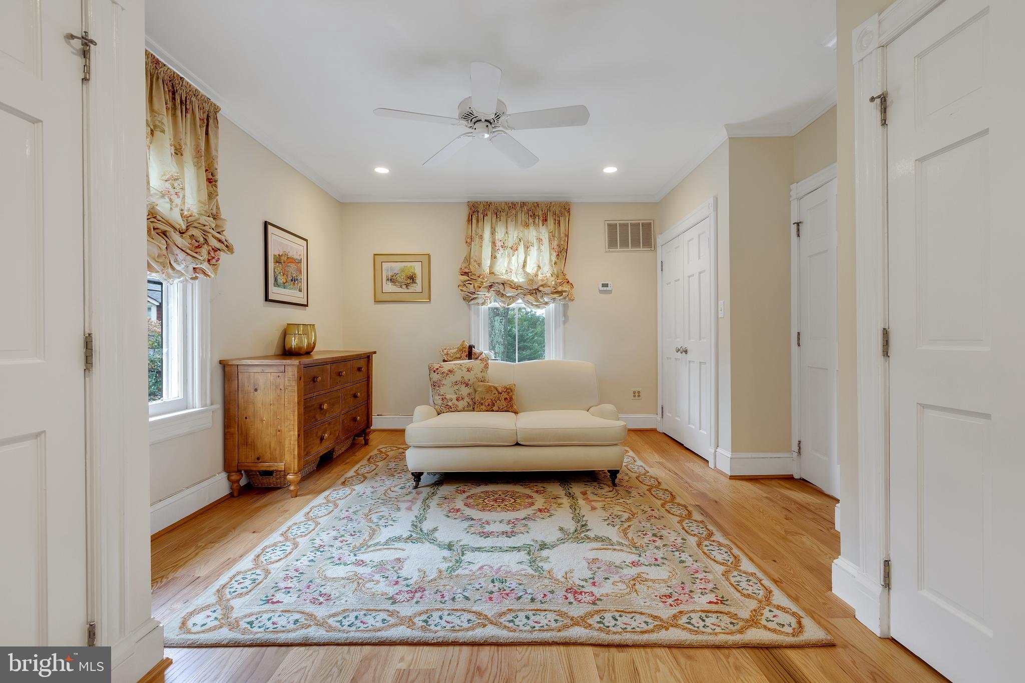 7506 Brookville Road Chevy Chase, MD 20815 - Photo 28 of 49 Master sitting room with 3 closets
