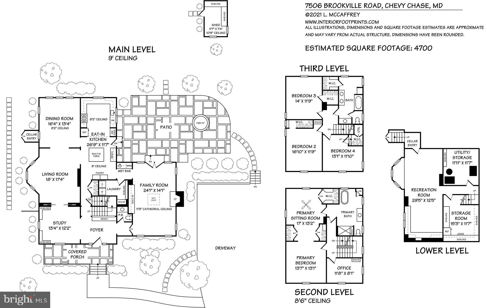 7506 Brookville Road Chevy Chase, MD 20815 - Photo 49 of 49 Overall floor plans