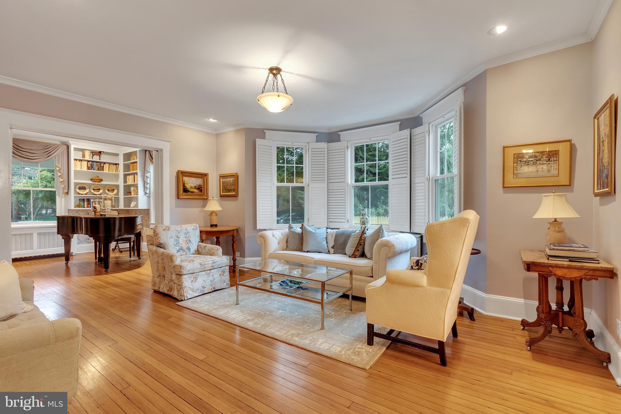 7506 Brookville Road Chevy Chase, MD 20815 - Photo 7 of 49 Living room with bay window