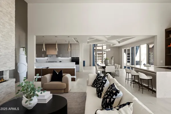 a view of livingroom with furniture and wooden floor
