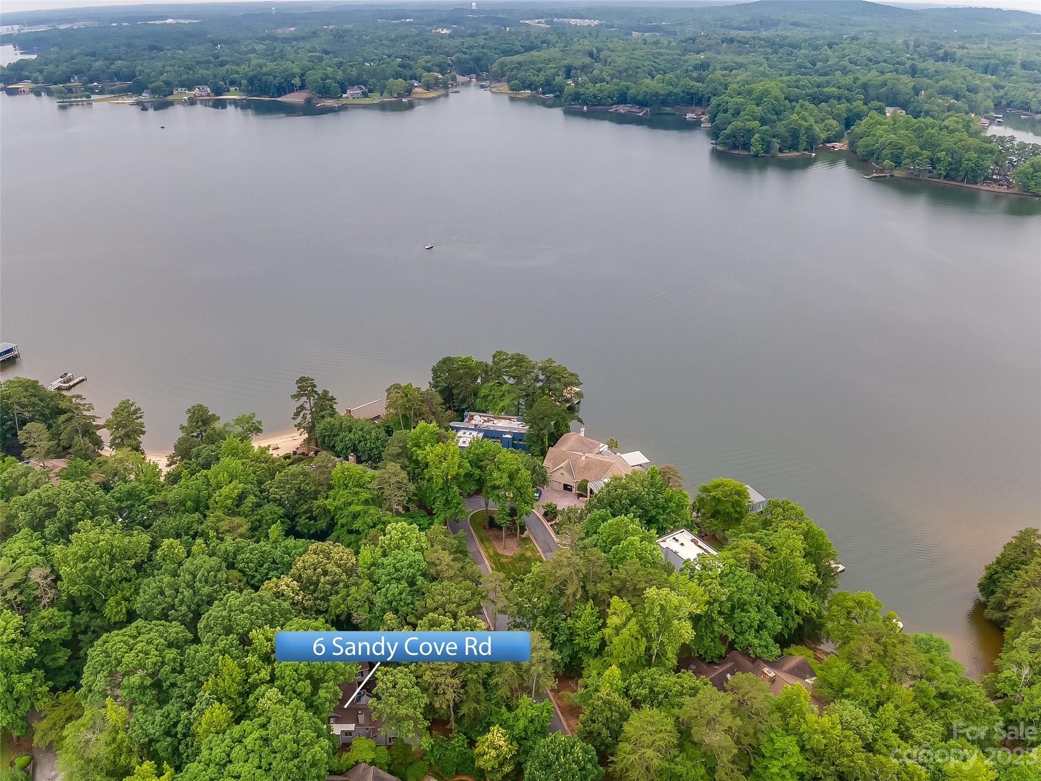 6 Sandy Cove Road Lake Wylie, SC 29710 - Photo 32 of 33 a view of a lake with a lake