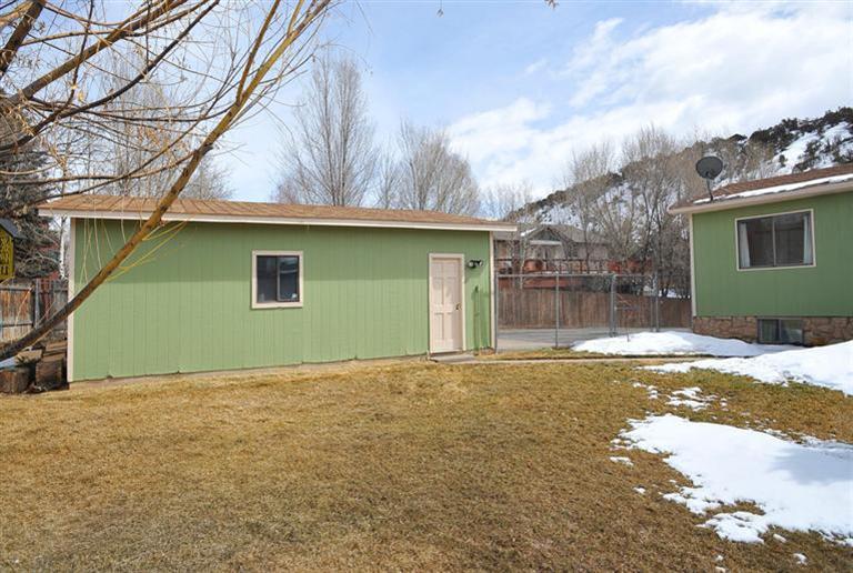 side of detached garage