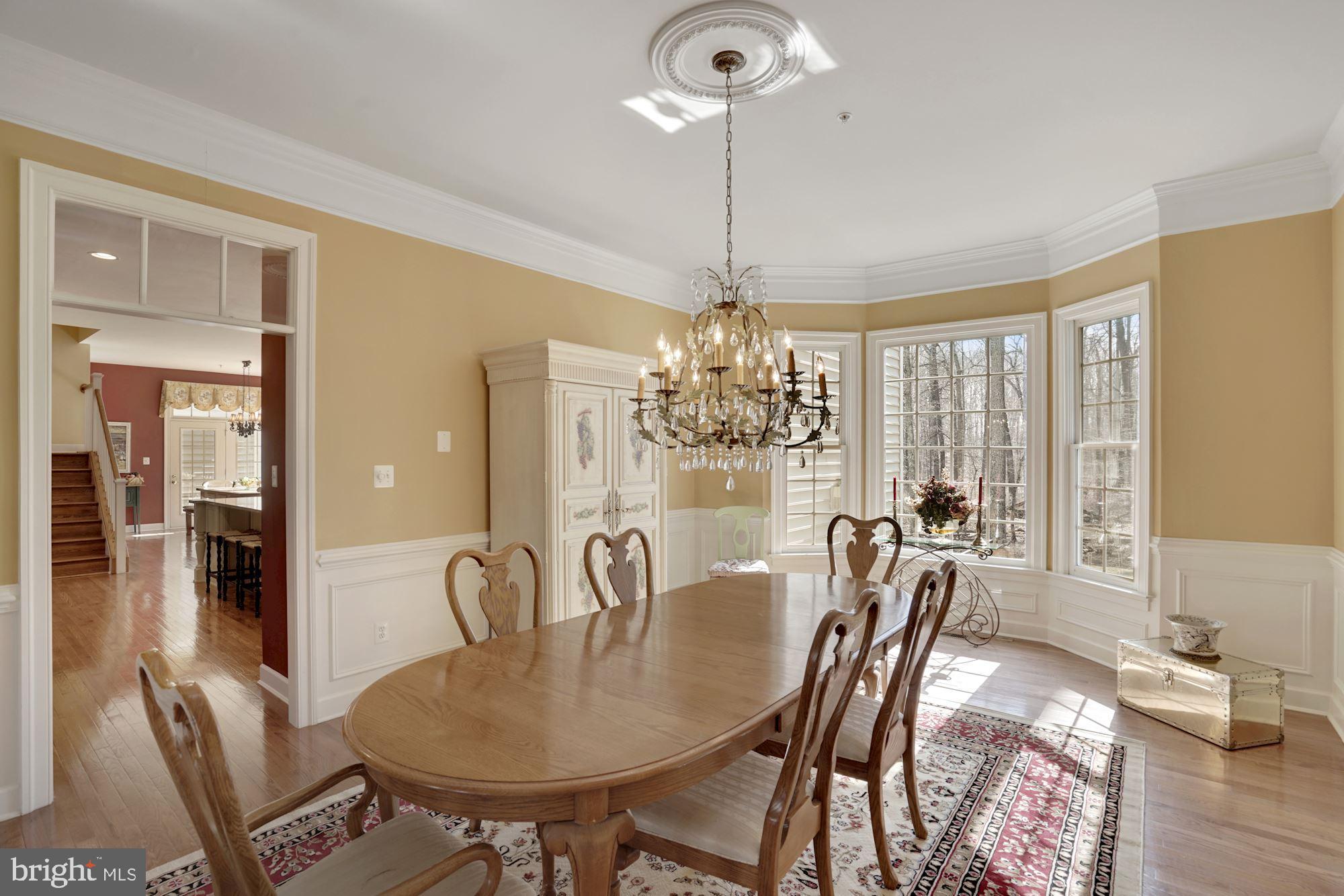 17501 Nesbitt Farm Lane Sandy Spring, MD 20860 - Photo 19 of 61 formal dining room with bay windows