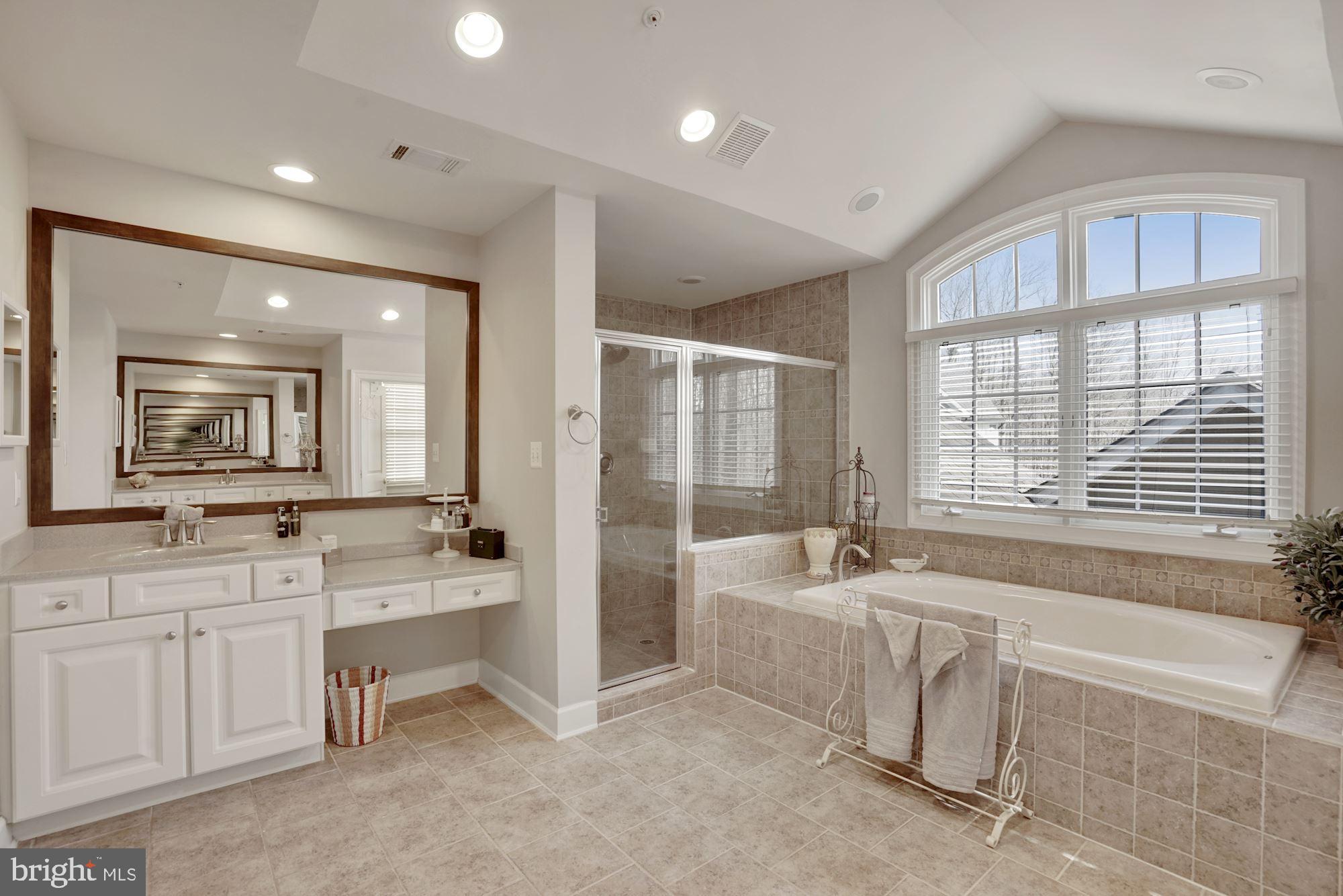 17501 Nesbitt Farm Lane Sandy Spring, MD 20860 - Photo 28 of 61 master bath with soaking tub and dual vanity