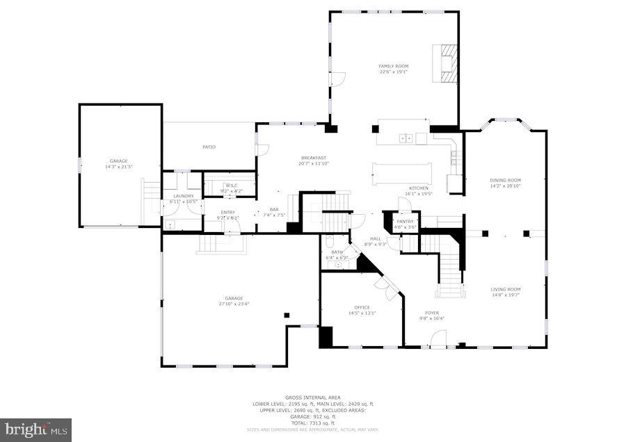 17501 Nesbitt Farm Lane Sandy Spring, MD 20860 - Photo 59 of 61 Main Level Floor Plan