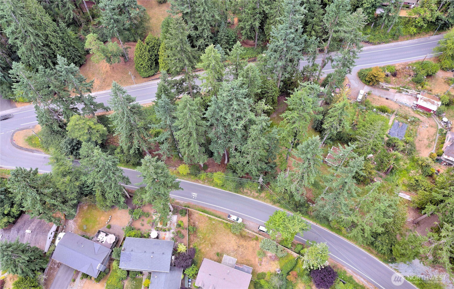 17204 Northup Way Bellevue, WA 98008 - Photo 24 of 30 an aerial view of a house with a yard