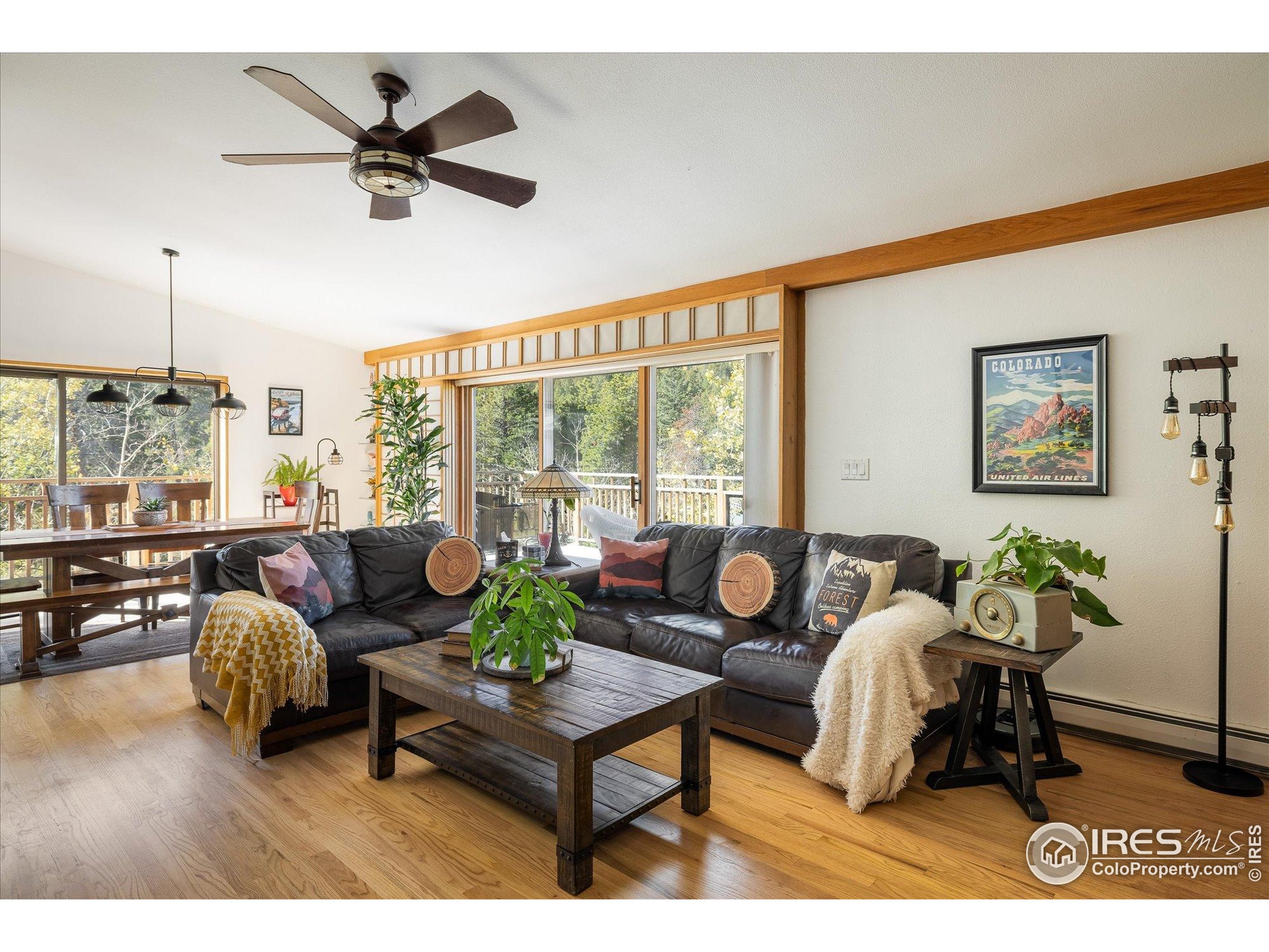 11935 Vonnie Claire Road Golden, CO 80403 - Photo 14 of 42 a living room with furniture and a large window