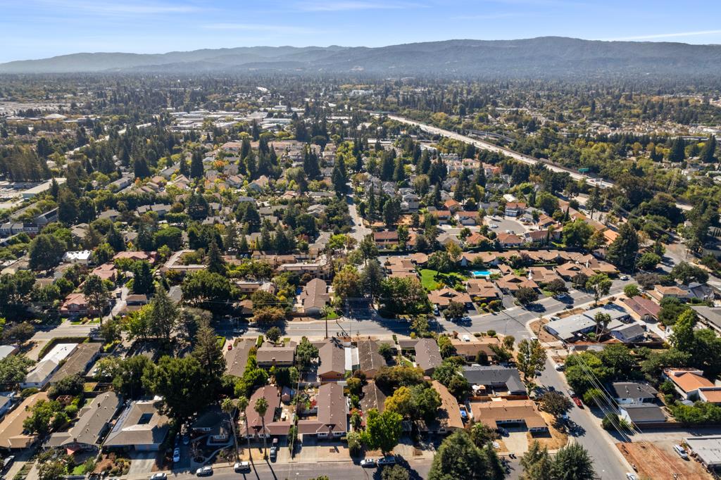 99 East Middlefield Road, Unit 41 Mountain View, CA 94043 - Photo 37 of 37 an aerial view of a city with lots of residential buildings