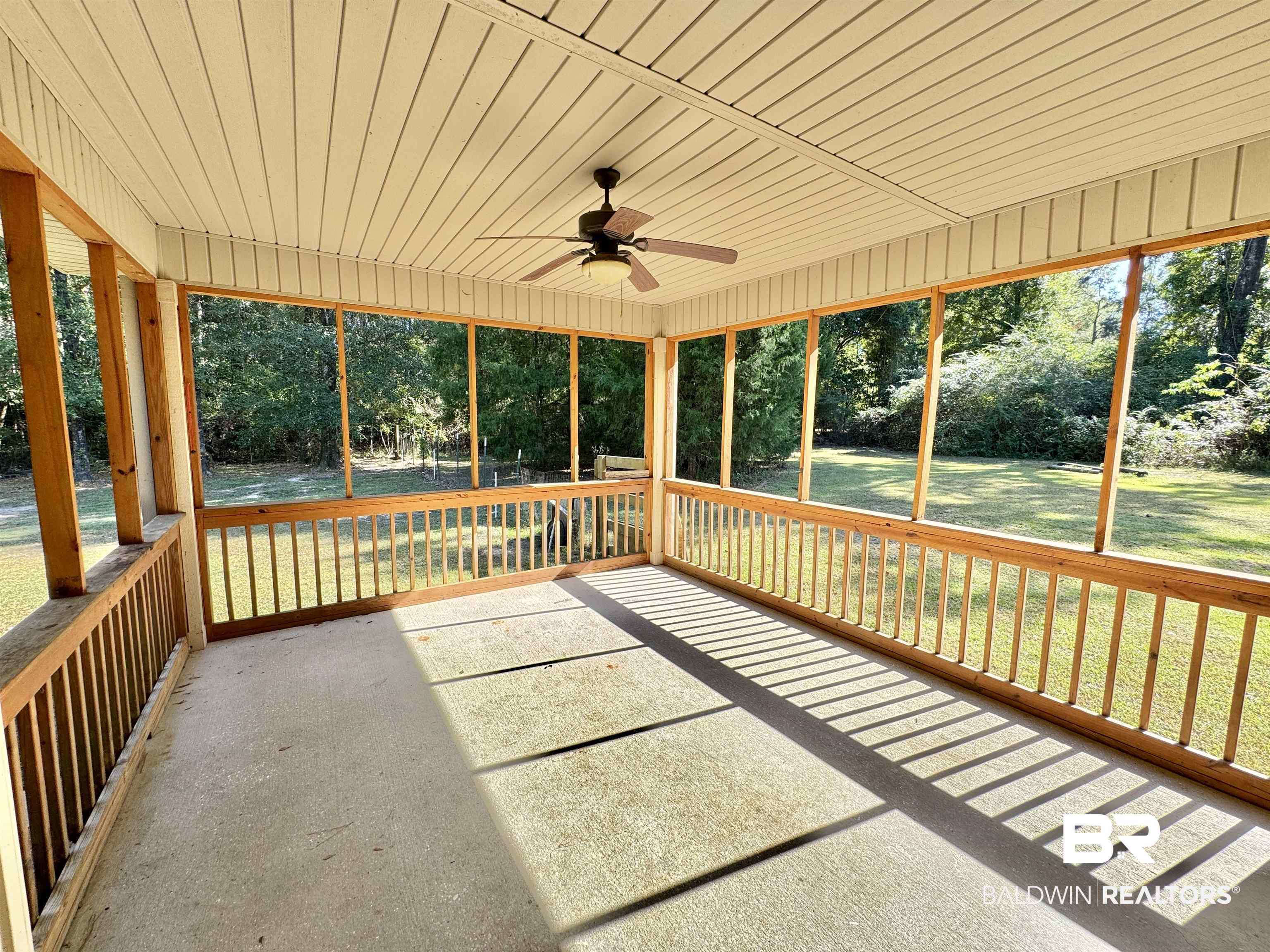 10846 County Road 138 Bay Minette, AL 36507 - Photo 19 of 53 Unfurnished sunroom with ceiling fan
