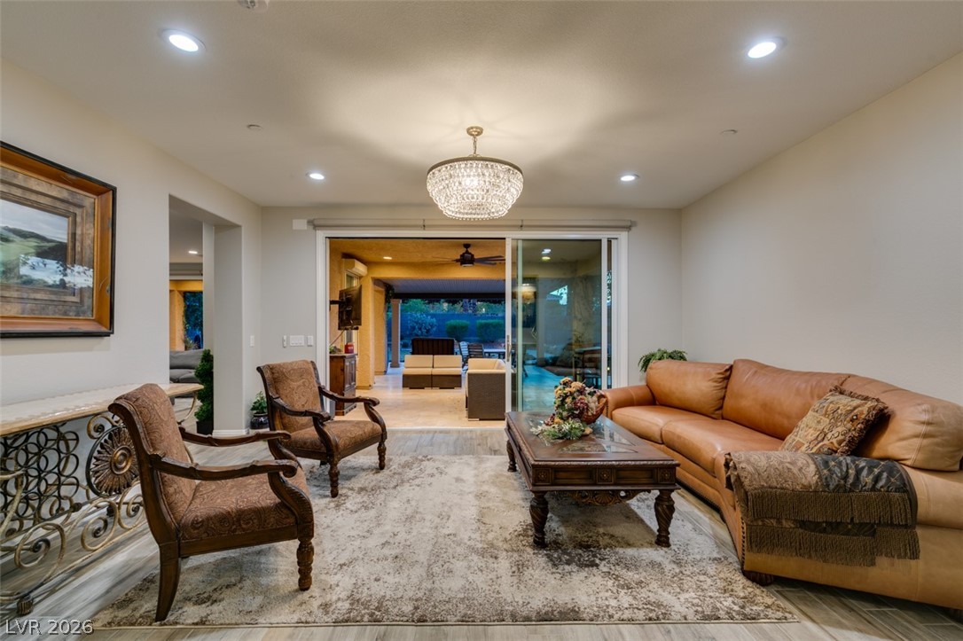 8615 Jerlyn Street Las Vegas, NV 89113 - Photo 14 of 52 Formal living room with sliding doors to yard