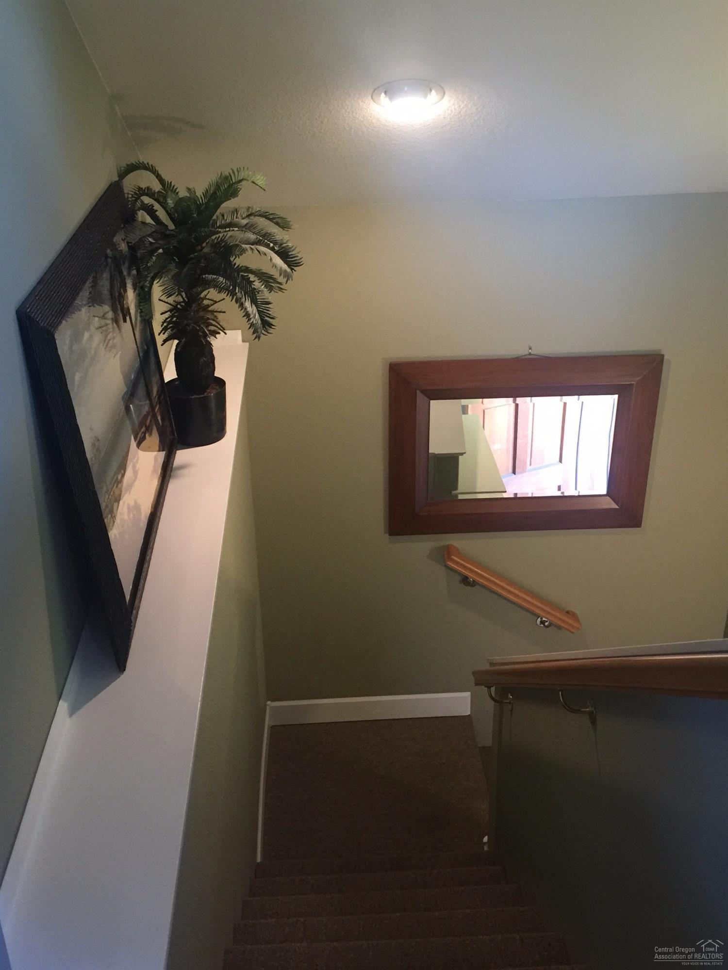 Stairway leading to the upstairs home.