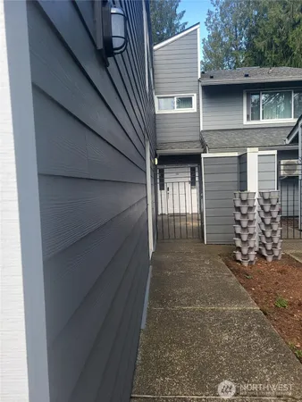 a view of a house with a garage
