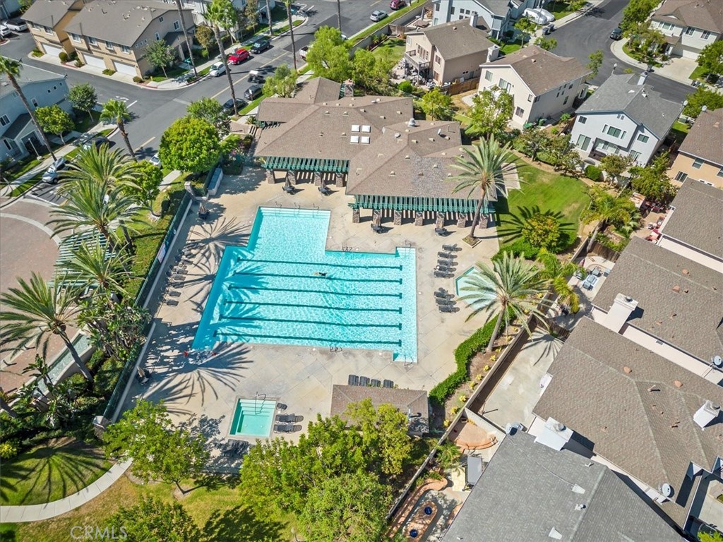 17557 Buttonwood Lane Carson, CA 90746 - Photo 39 of 43 an aerial view of a house with a yard and garden