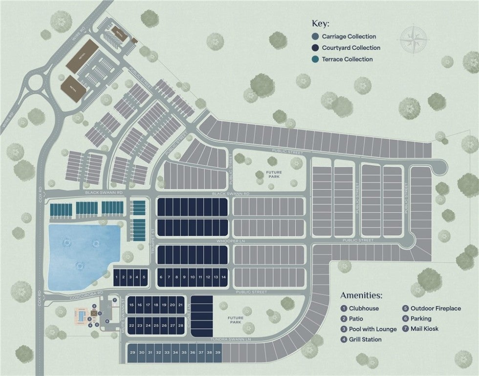 305 Coscoroba Road Auburn, AL 36832 - Photo 17 of 21 SWANN'S BRIDGE SITE PLAN