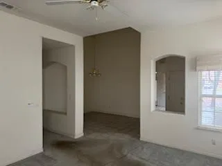 a view of an empty room