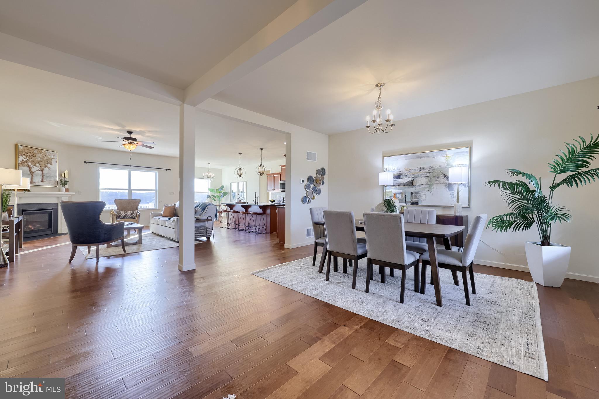 95 Hunters Chase Etters, PA 17319 - Photo 40 of 73 a dining room with furniture a chandelier and wooden floor