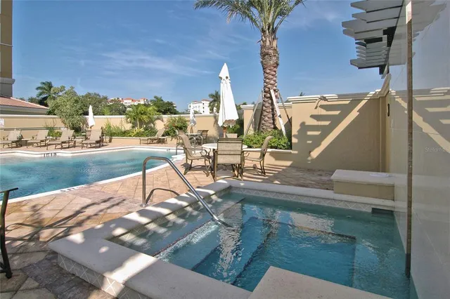 a view of an outdoor space and seating area