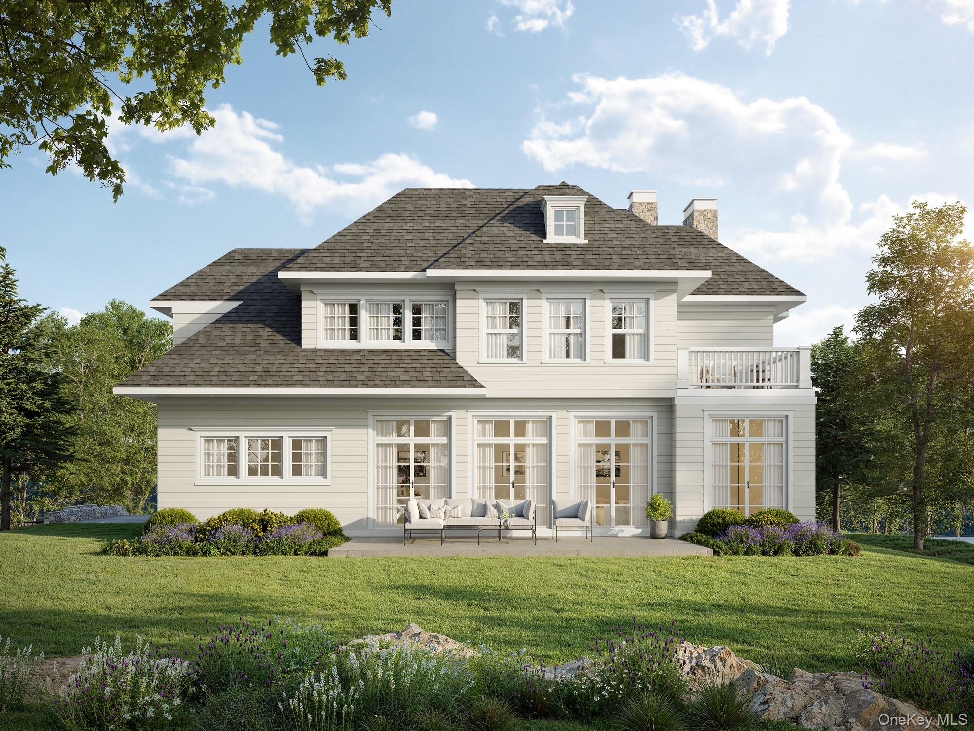 54 Drake Road Scarsdale, NY 10583 - Photo 2 of 5 a front view of a house with a garden