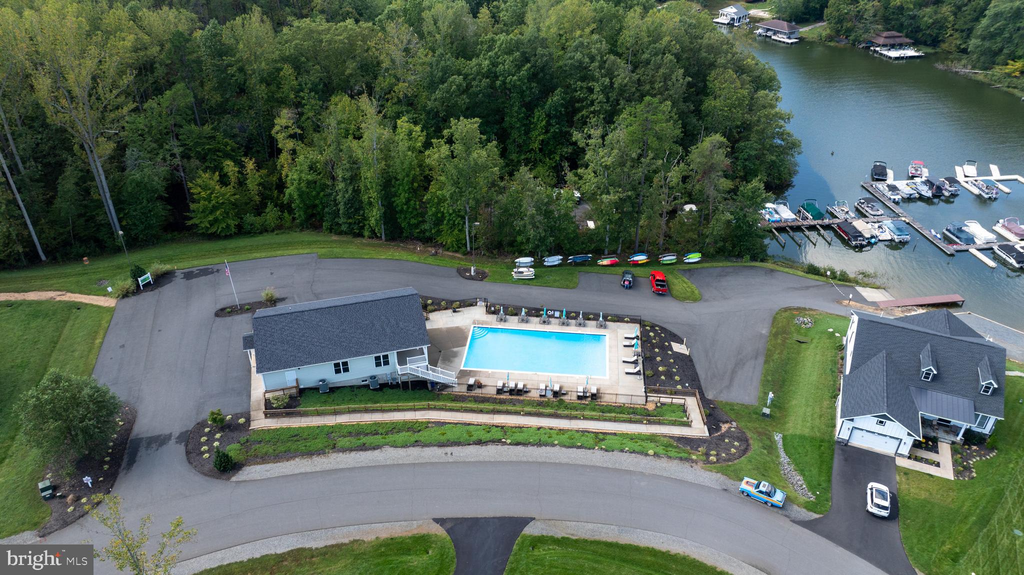 287 Sunset Loop Mineral, VA 23117 - Photo 102 of 109 Aerial View of Clubhouse & Swimming Pool