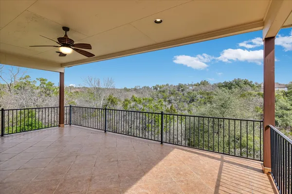 a view of a balcony