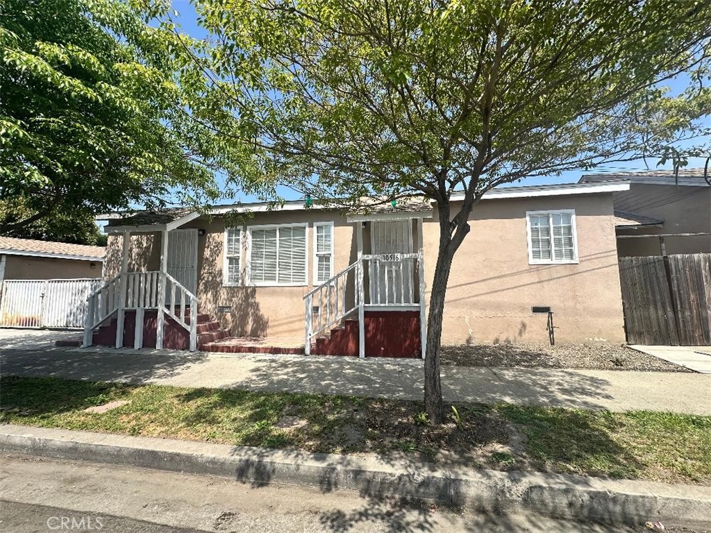 a view of a house with a patio