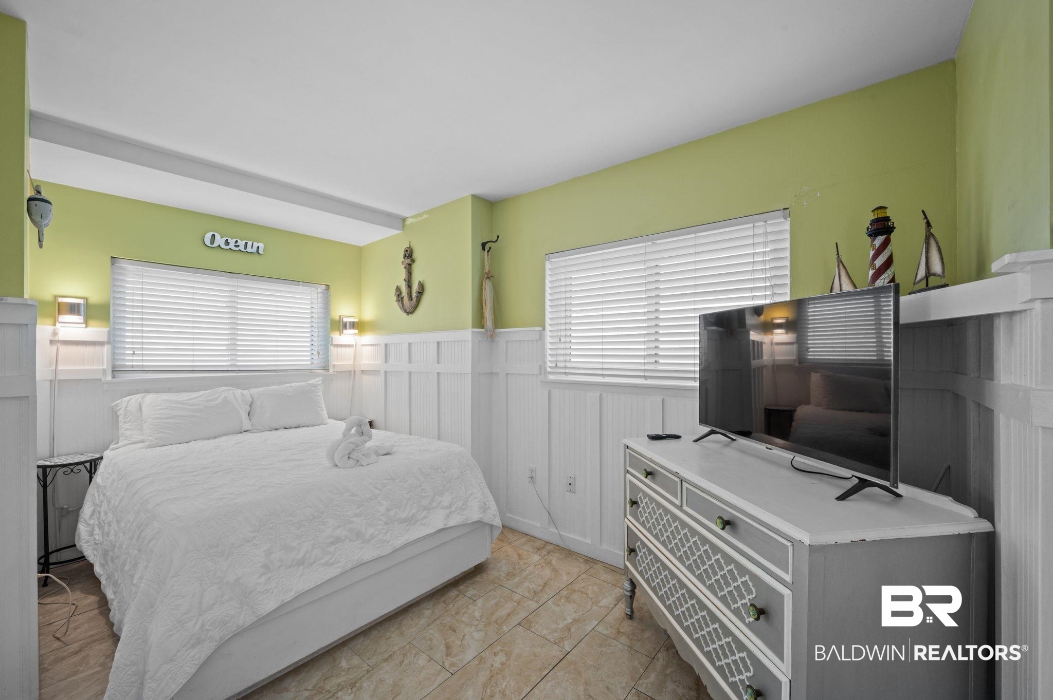 375 Plantation Road, Unit 5304 Gulf Shores, AL 36542 - Photo 10 of 42 Bedroom with wainscoting