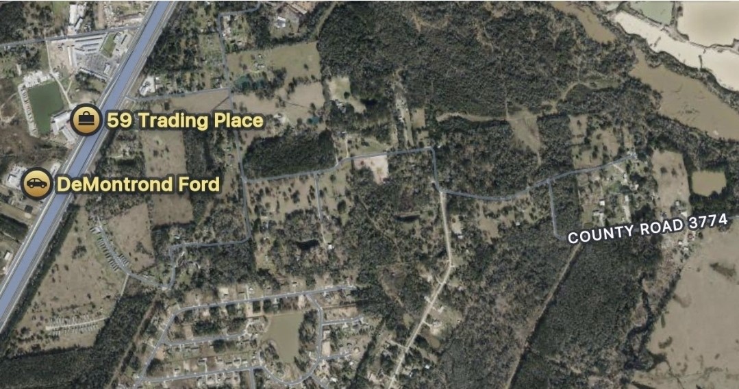 1208 County Road 377 Cleveland, TX 77327 - Photo 4 of 8 a sign broad on the side of the road