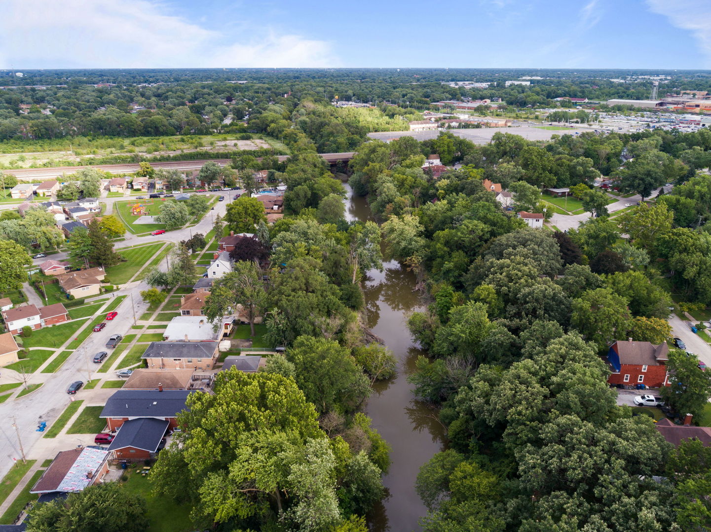320 Streamside Drive Harvey, IL 60426 - Photo 22 of 26 an aerial view of a city and lake view