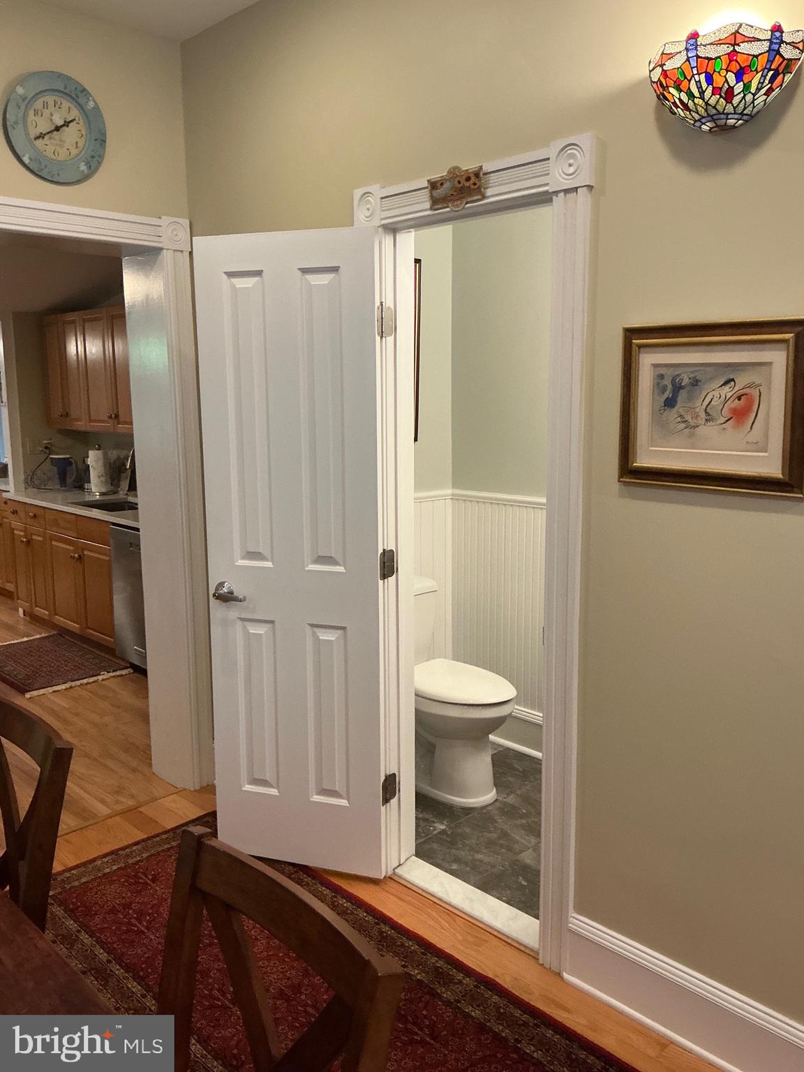 29 Centre Street Haddonfield, NJ 08033 - Photo 15 of 39 a bathroom with a shower and a toilet