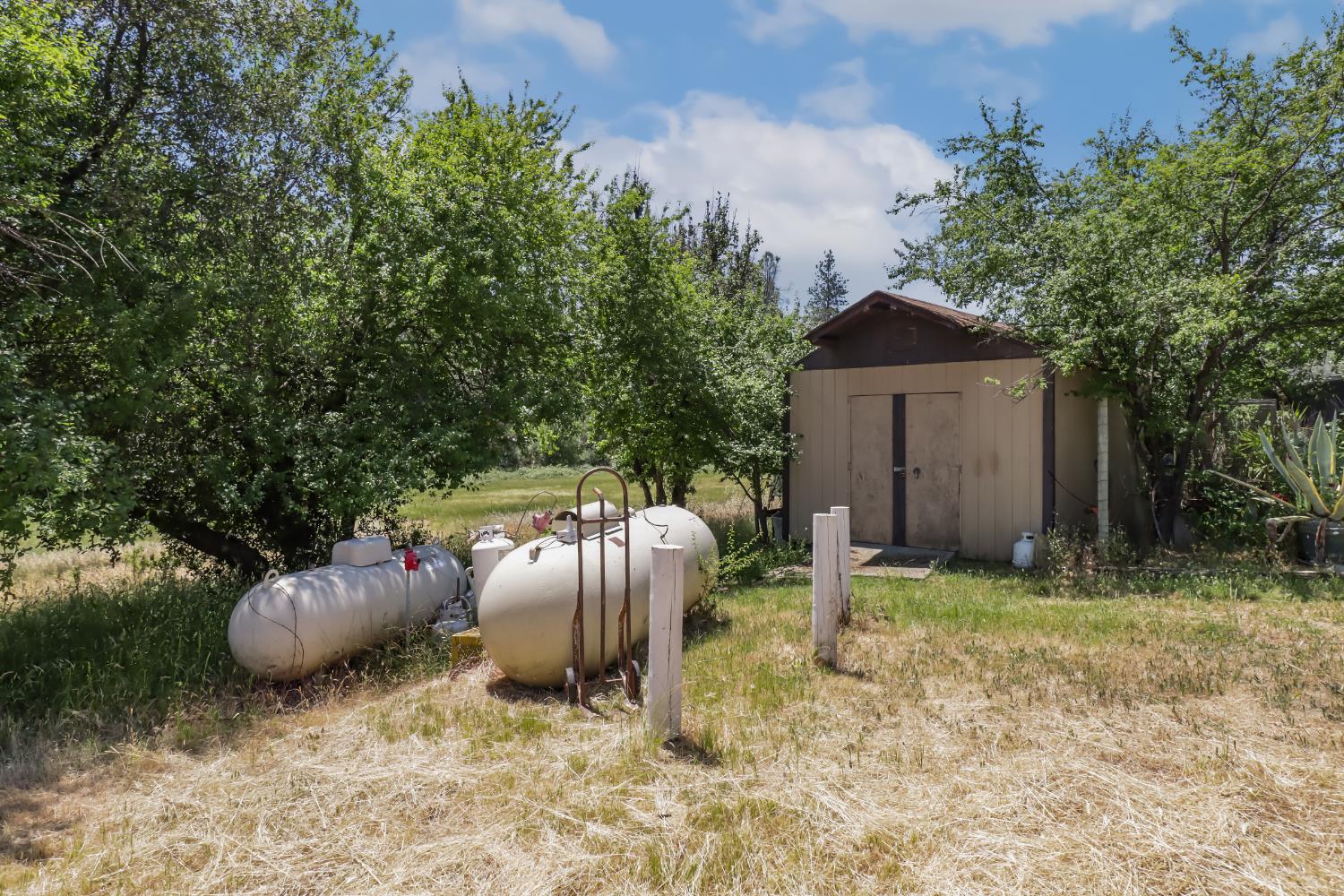 22115 Pleasant Valley Road North San Juan, CA 95960 - Photo 47 of 85 a backyard of a house with table and chairs
