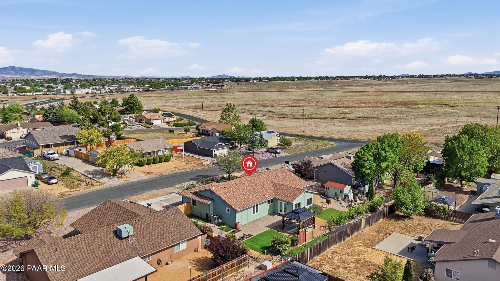 6040 North Rim Drive Prescott Valley, AZ 86314 - Photo 20 of 30 020_Aerial Backyard