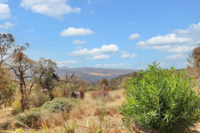 a view of a room with windows