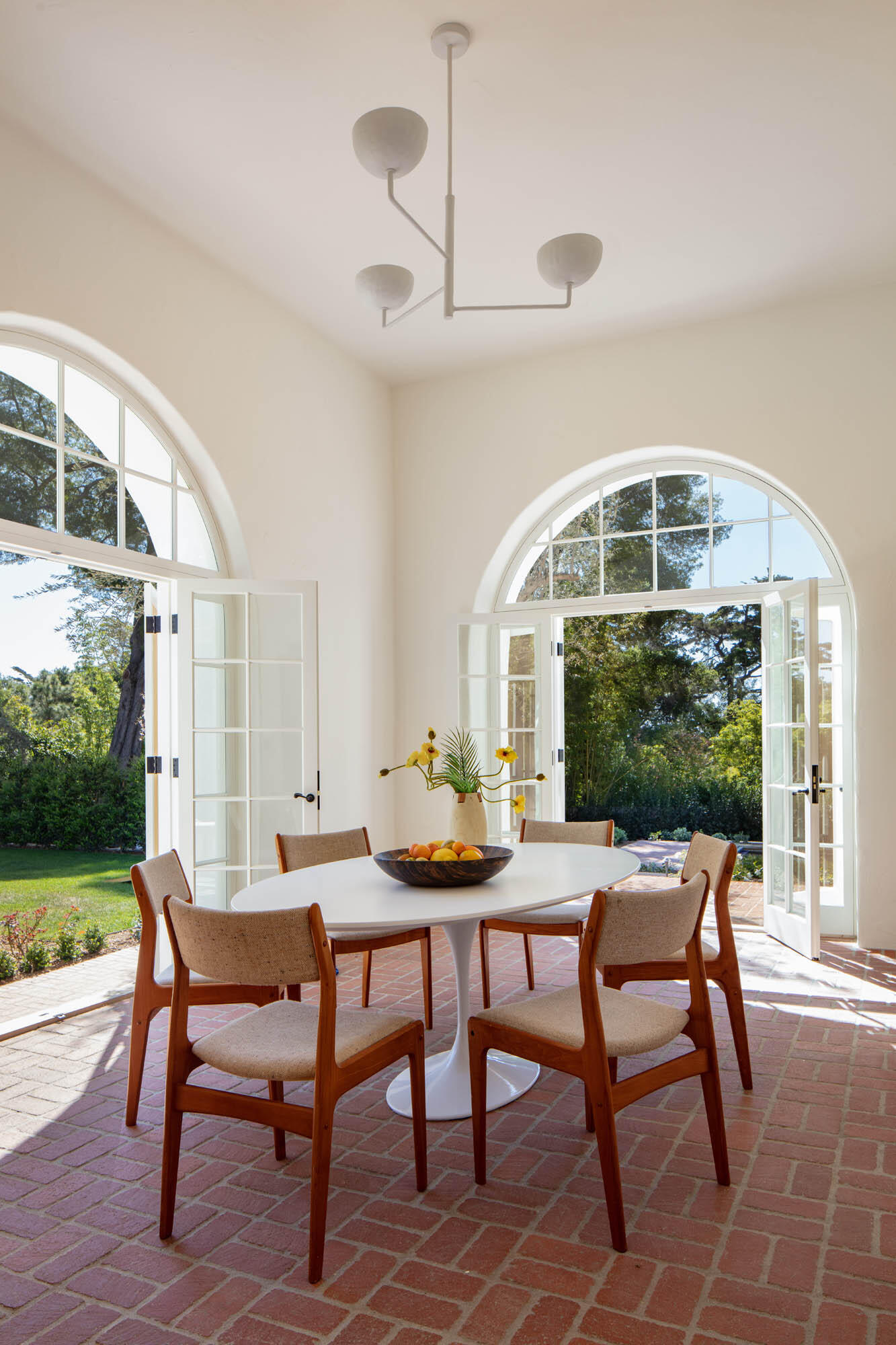 770 Hot Springs Road Montecito, CA 93108 - Photo 11 of 33 a dining room with furniture a rug and a floor to ceiling window