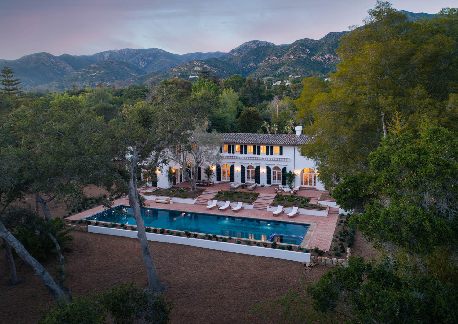 770 Hot Springs Road Montecito, CA 93108 - Photo 30 of 33 an aerial view of a house with a garden