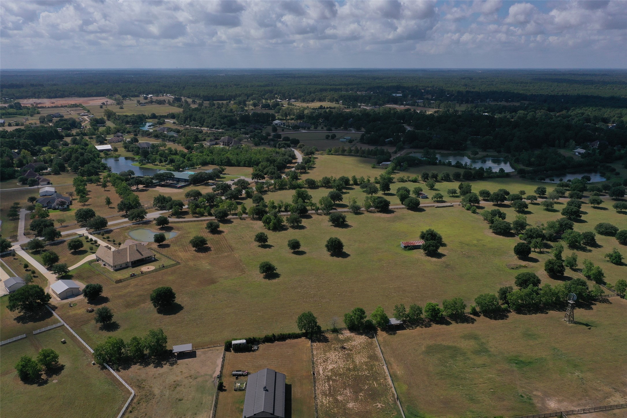 624 High Meadow Ranch Drive Magnolia, TX 77355 - Photo 41 of 42 an aerial view of residential house with outdoor space