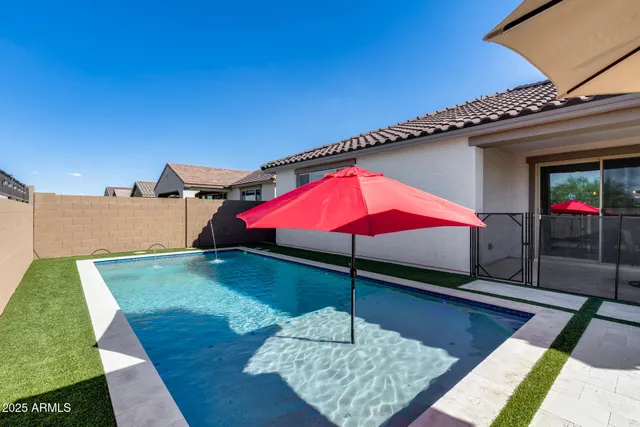 a view of an outdoor space and deck