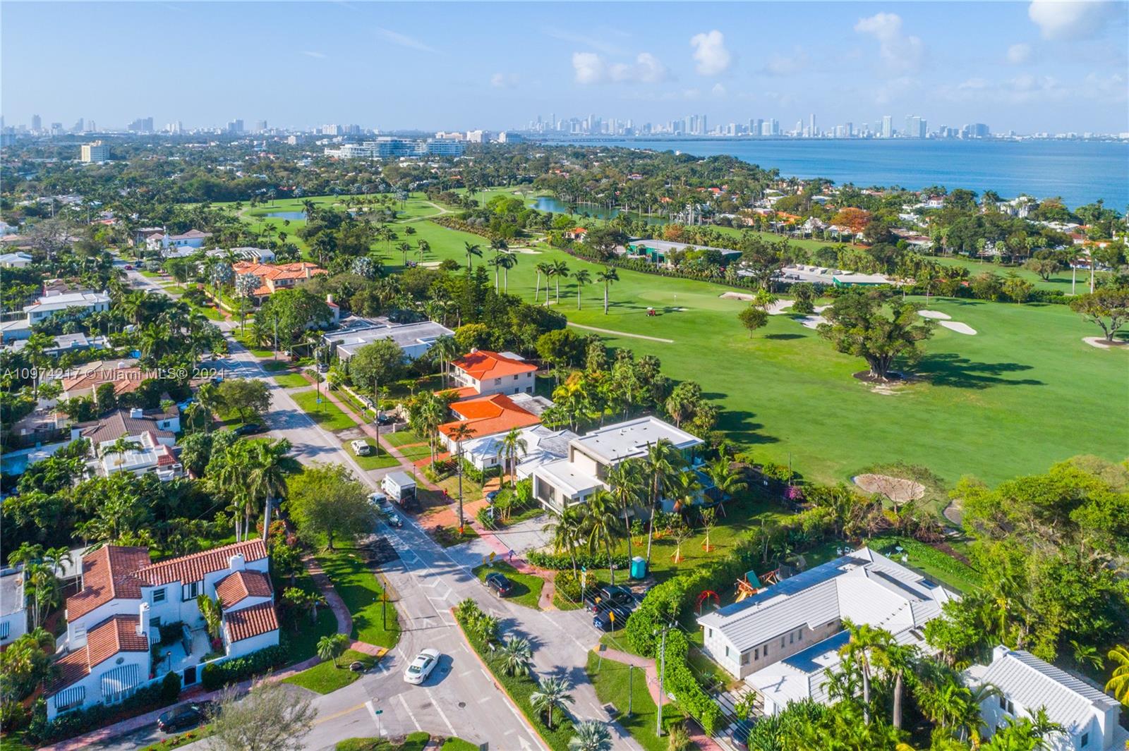 5470 La Gorce Drive Miami Beach, FL 33140 - Photo 68 of 71 an aerial view of residential houses with outdoor space and trees