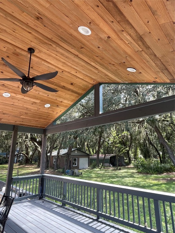 795 Geiger Road Amelia Island, FL 32034 - Photo 10 of 17 a view of a wooden deck