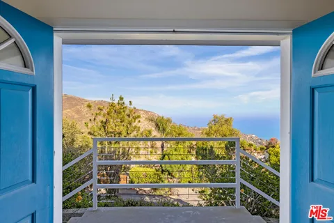 a view of a balcony