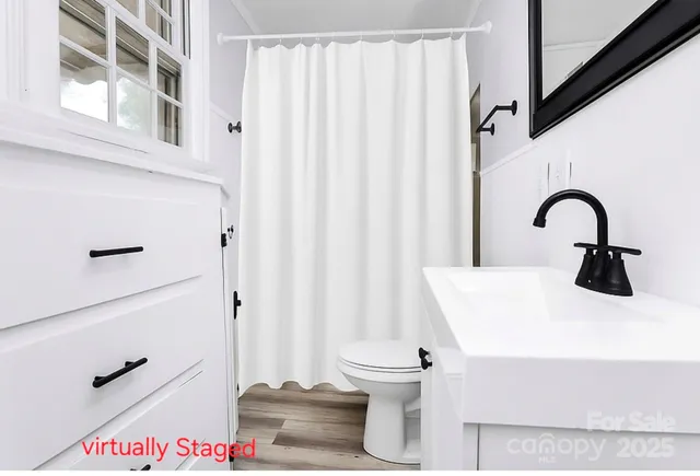 a bathroom with a sink and a toilet