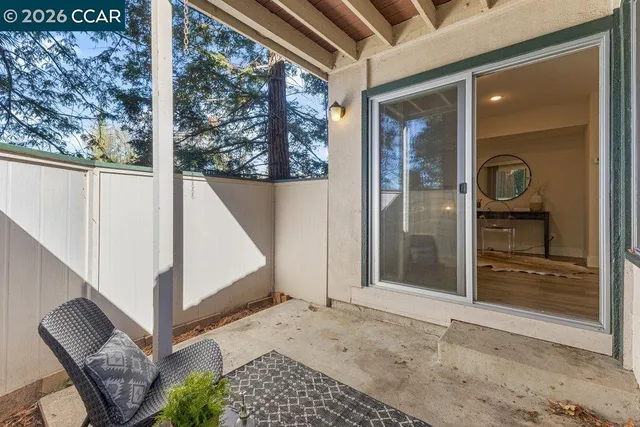 a view of a entryway door front of house
