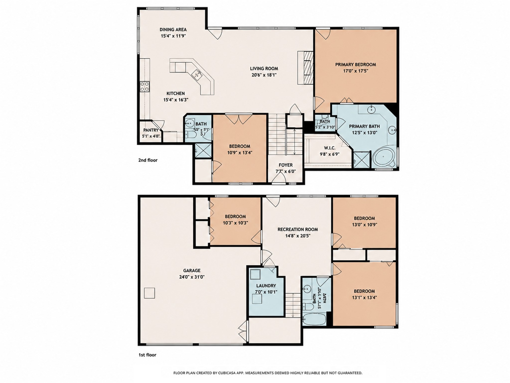 700 Augusta Circle Point Venture, TX 78645 - Photo 35 of 35 A clear, concise floor plan detailing the efficient layout of this inviting two-story residence.