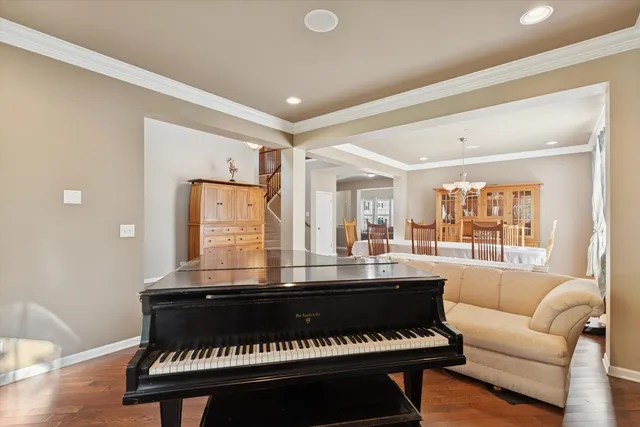 a view of a living room and a couch