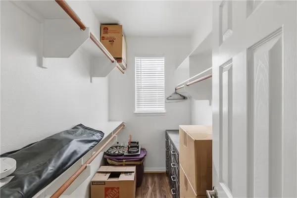 a view of a chairs in patio