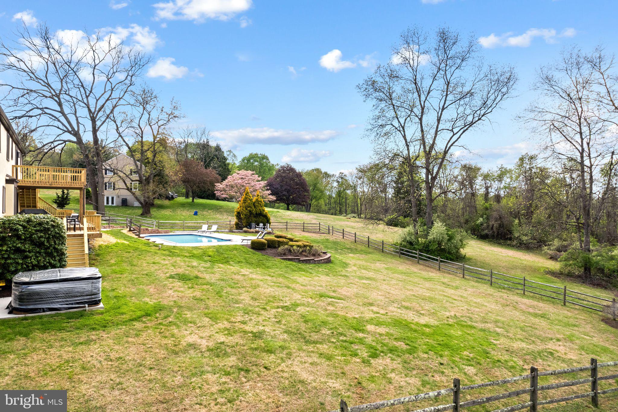 883 Echo Hill Road West Chester, PA 19382 - Photo 44 of 50 Serene backyard oasis with pool.