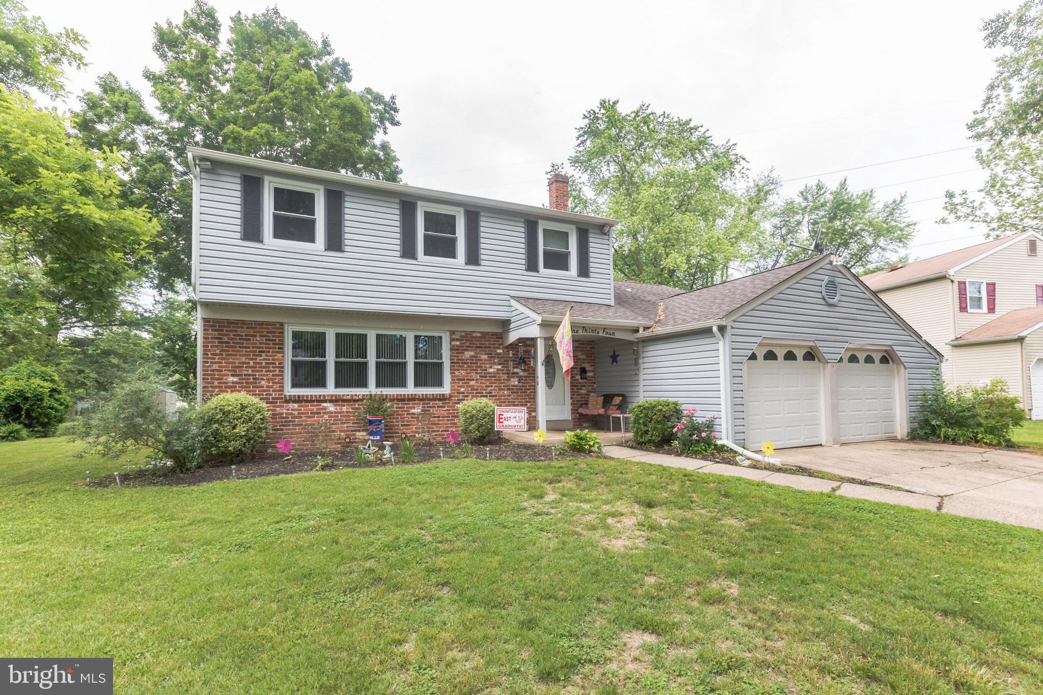 134 Sandringham Road Cherry Hill, NJ 08003 - Photo 1 of 30 Exterior View - Two car Garage